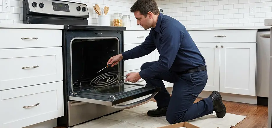 Oven Lower Heating Element Replacement in Quincy